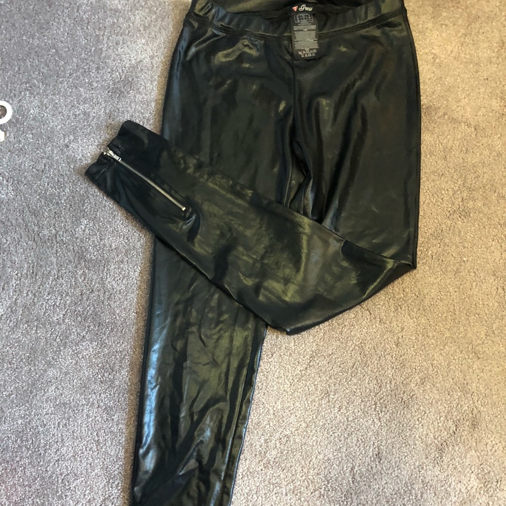 Stretchy leather looking leggings!!